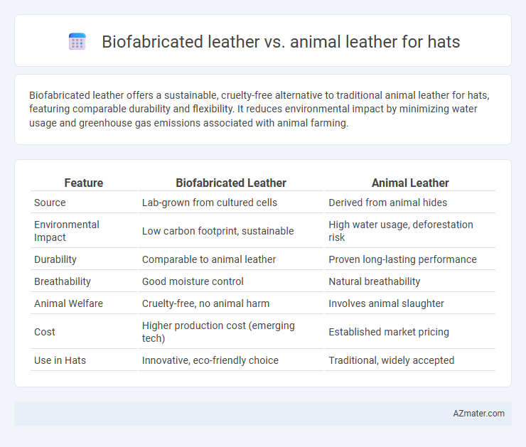 Biofabricated leather vs. animal leather for hats - What is The Difference?