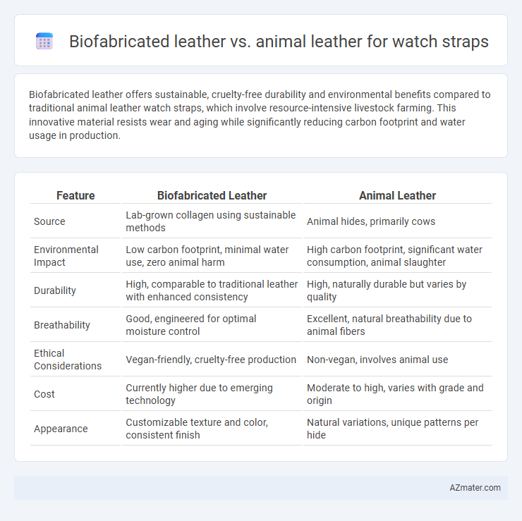 Biofabricated leather vs. animal leather for watch straps - What is The Difference?