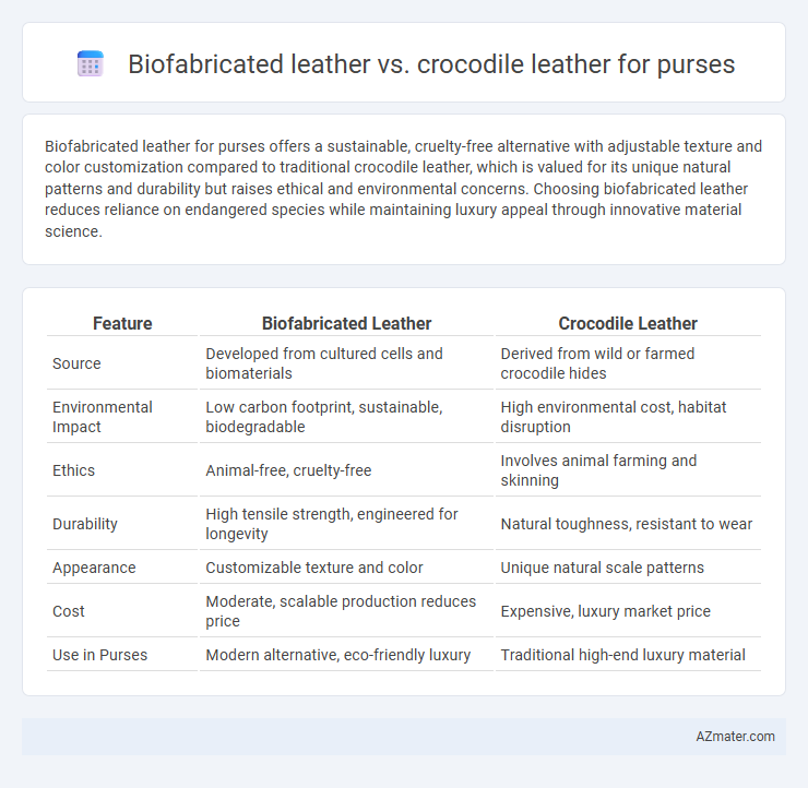 Biofabricated leather vs. crocodile leather for purses - What is The Difference?