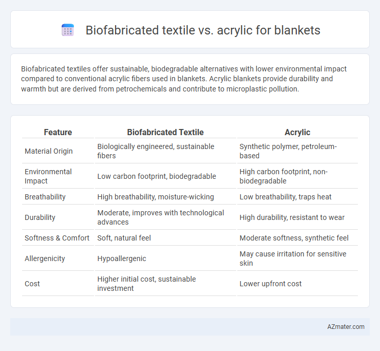 Biofabricated textile vs. acrylic for blankets - What is The Difference?