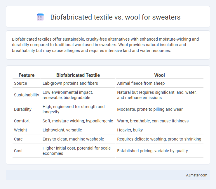 Biofabricated textile vs. wool for sweaters - What is The Difference?
