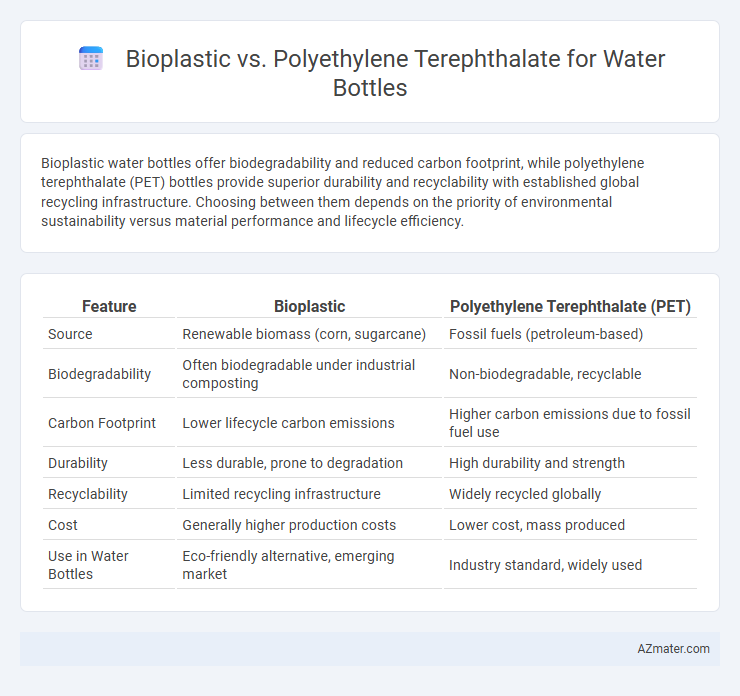 Bioplastic vs. Polyethylene Terephthalate for Water Bottles - What is The Difference?