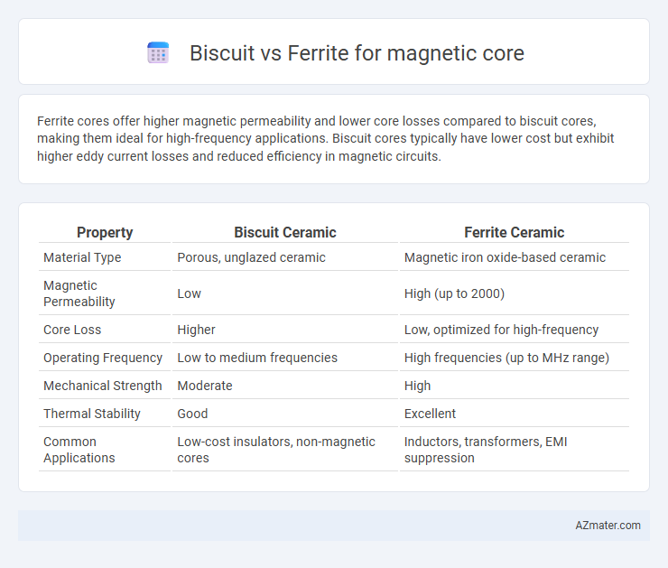 Biscuit vs Ferrite for magnetic core - What is The Difference?