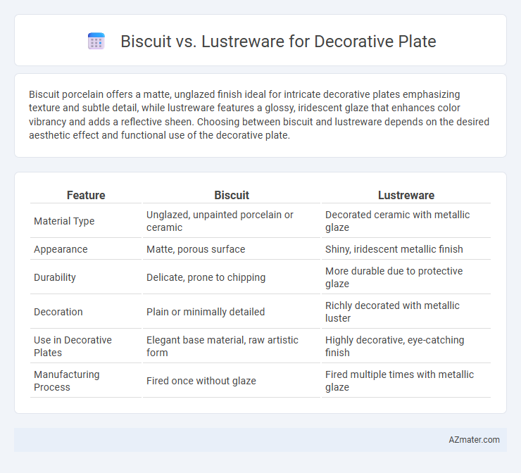 Biscuit vs. Lustreware for Decorative Plate - What is The Difference?