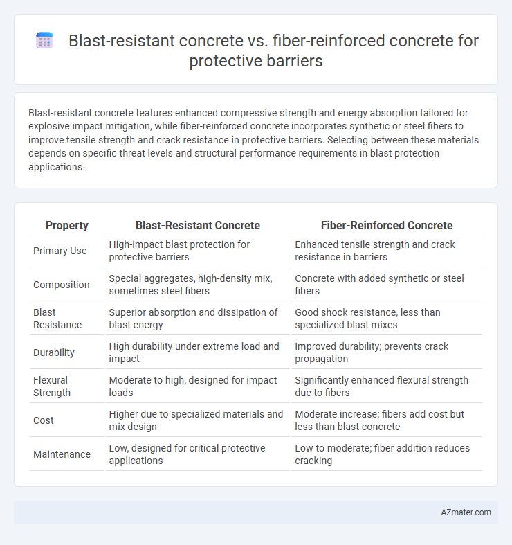 Blast-resistant concrete vs. fiber-reinforced concrete for protective barriers - What is The Difference?