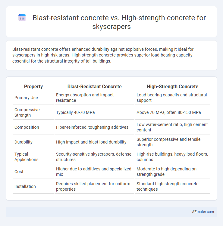Blast-resistant concrete vs. High-strength concrete for skyscrapers - What is The Difference?