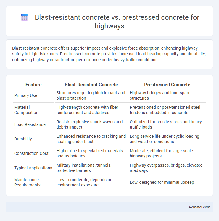 Blast-resistant concrete vs. prestressed concrete for highways - What is The Difference?