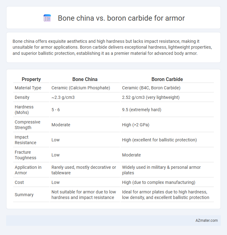 Bone china vs. boron carbide for armor - What is The Difference?