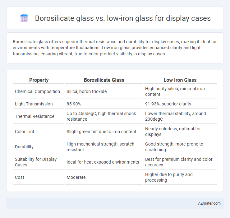 Borosilicate glass vs. low-iron glass for display cases - What is The Difference?