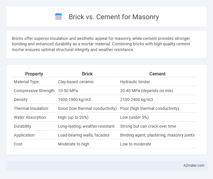 Brick vs. Cement for Masonry - What is The Difference?