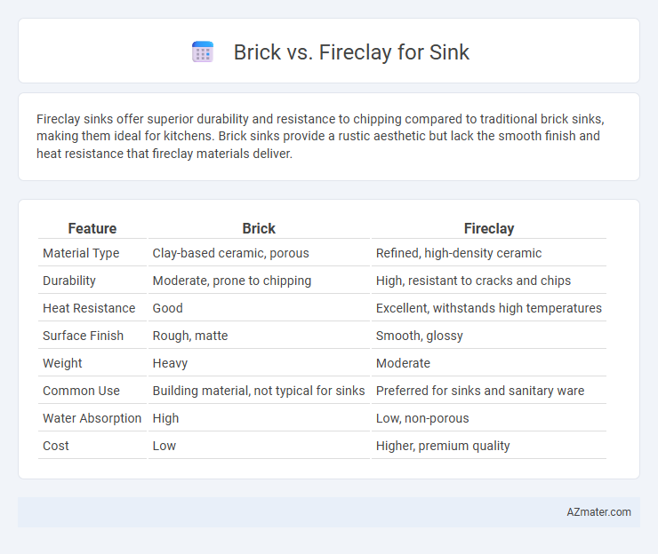 Brick vs. Fireclay for Sink - What is The Difference?