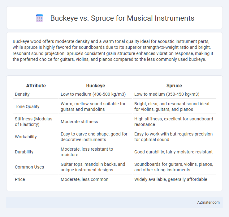 Buckeye vs. Spruce for Musical Instruments - What is The Difference?