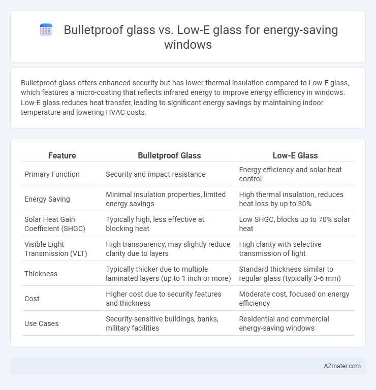 Bulletproof glass vs. Low-E glass for energy-saving windows - What is The Difference?