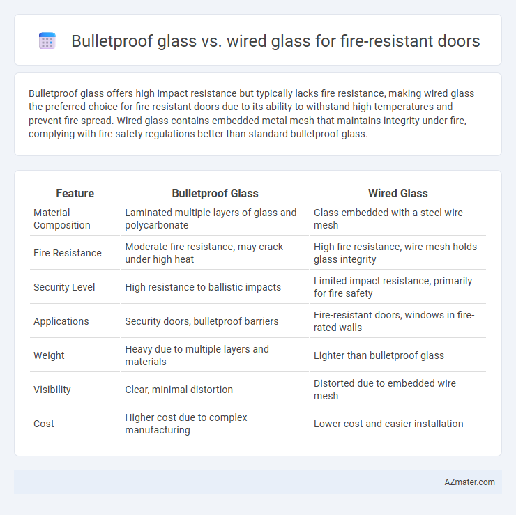 Bulletproof glass vs. wired glass for fire-resistant doors - What is The Difference?