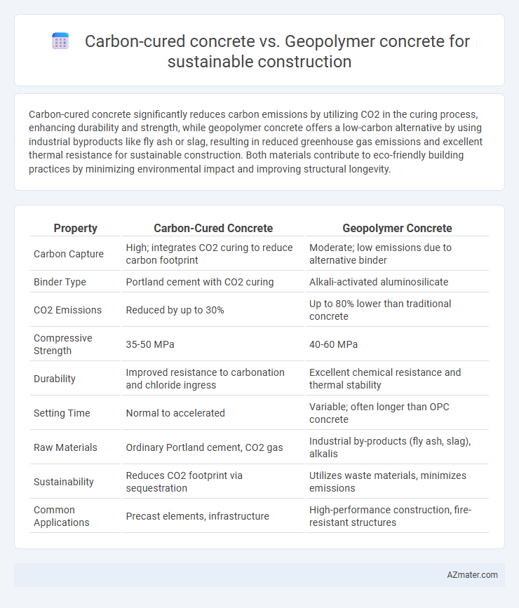 Carbon-cured concrete vs. Geopolymer concrete for sustainable construction - What is The Difference?
