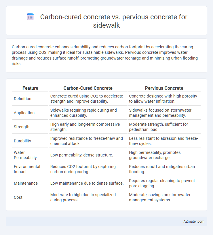 Carbon-cured concrete vs. pervious concrete for sidewalk - What is The Difference?