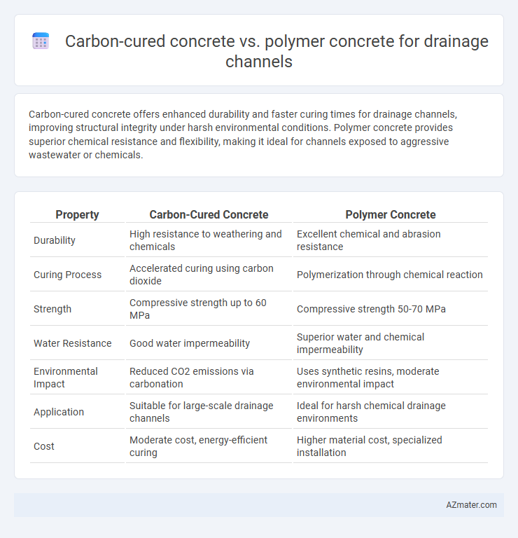 Carbon-cured concrete vs. polymer concrete for drainage channels - What is The Difference?