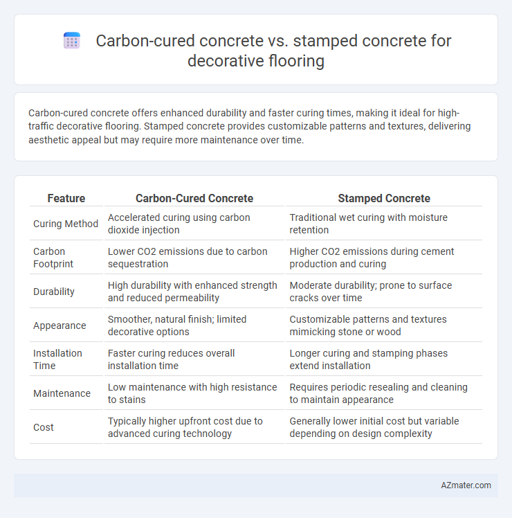 Carbon-cured concrete vs. stamped concrete for decorative flooring - What is The Difference?