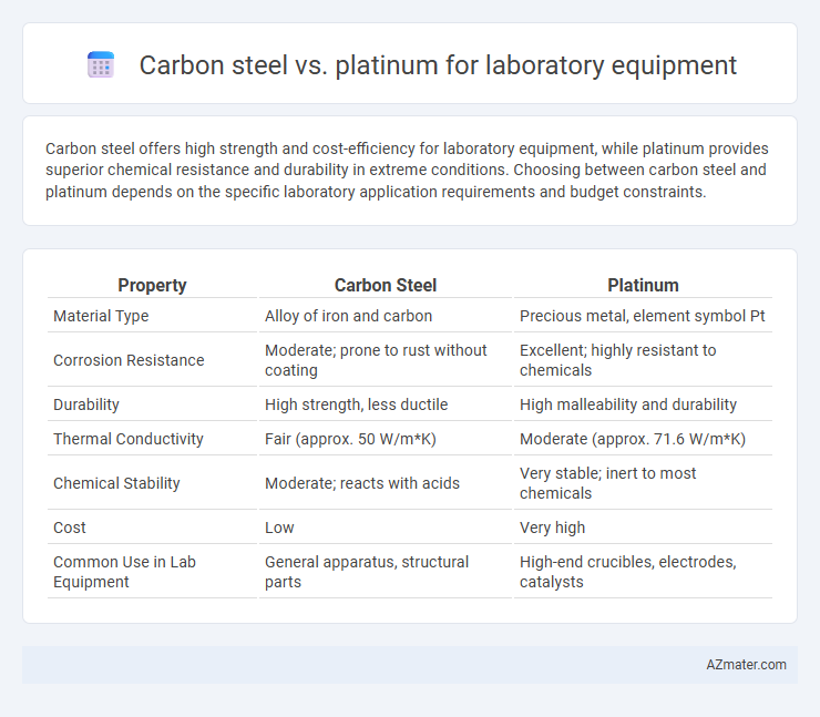 Carbon steel vs. platinum for laboratory equipment - What is The Difference?