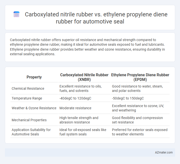 Carboxylated nitrile rubber vs. ethylene propylene diene rubber for automotive seal - What is The Difference?