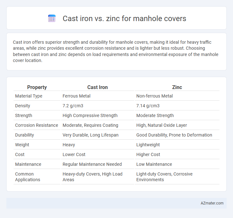 Cast iron vs. zinc for manhole covers - What is The Difference?