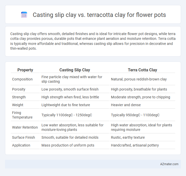 Casting slip clay vs. terracotta clay for flower pots - What is The Difference?