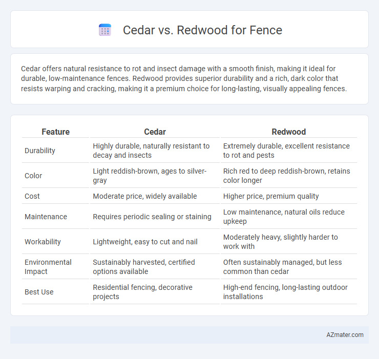 Cedar vs. Redwood for Fence - What is The Difference?