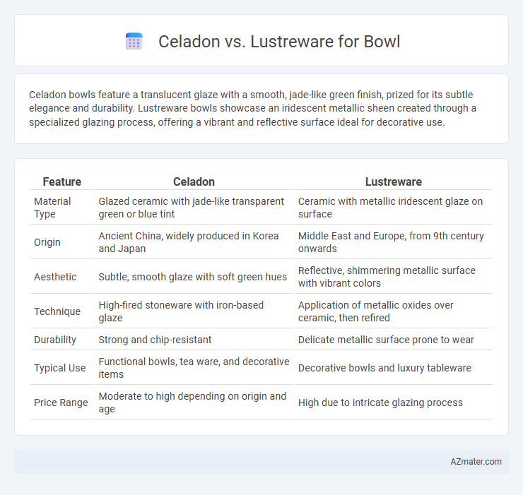 Celadon vs. Lustreware for Bowl - What is The Difference?