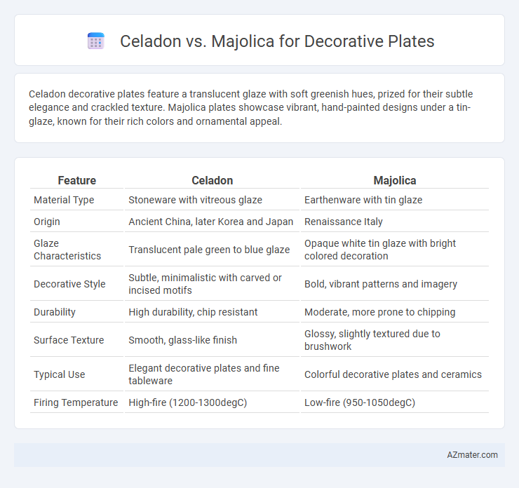 Celadon vs. Majolica for Decorative Plates - What is The Difference?