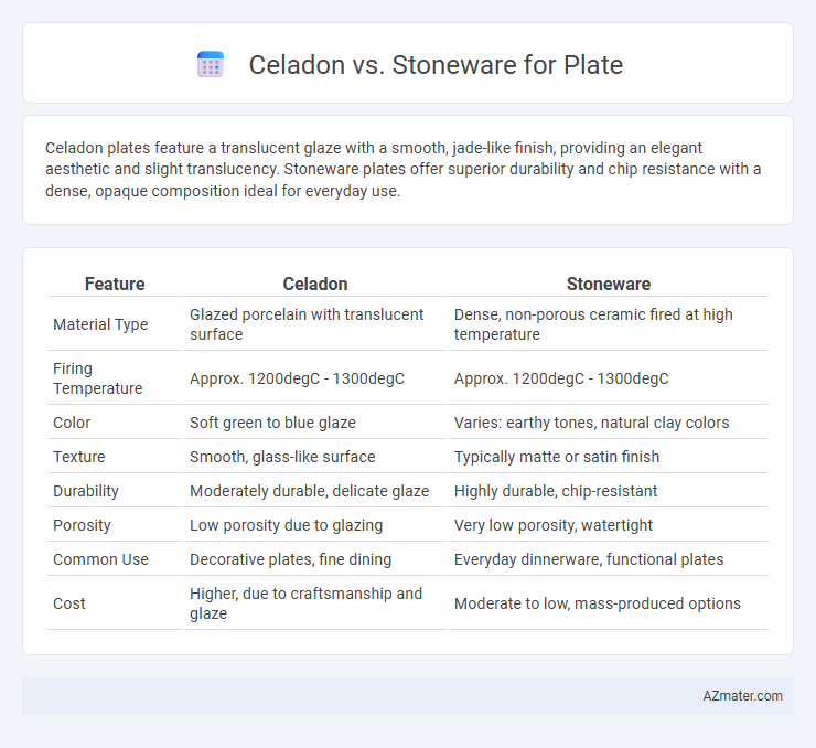 Celadon vs. Stoneware for Plate - What is The Difference?