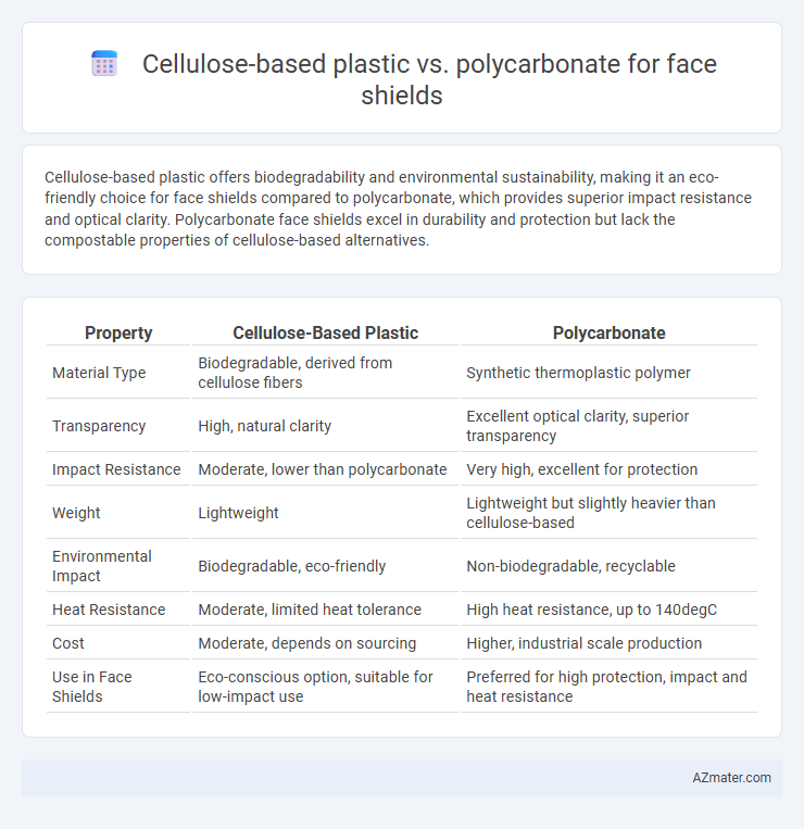 Cellulose-based plastic vs. polycarbonate for face shields - What is The Difference?