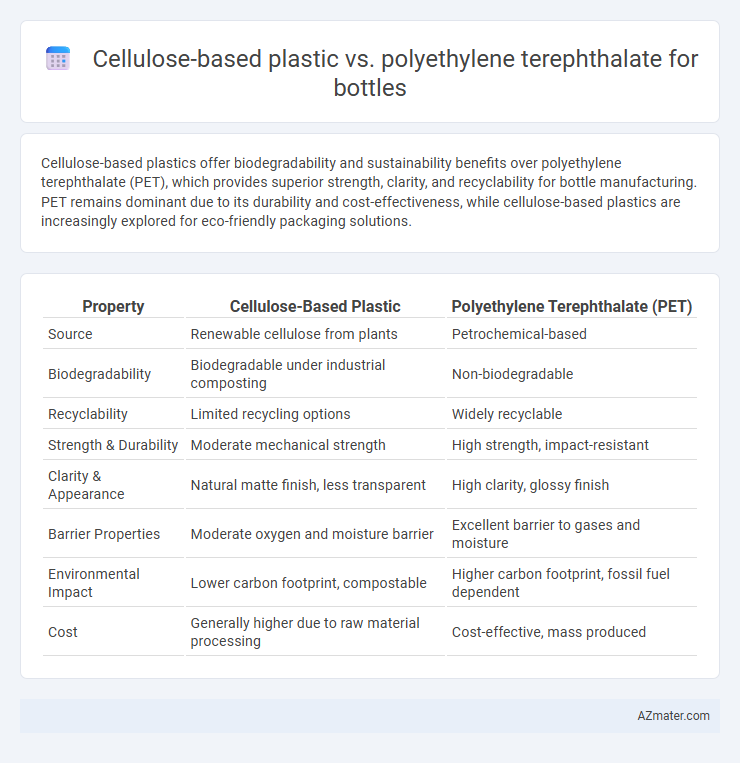 Cellulose-based plastic vs. polyethylene terephthalate for bottles - What is The Difference?