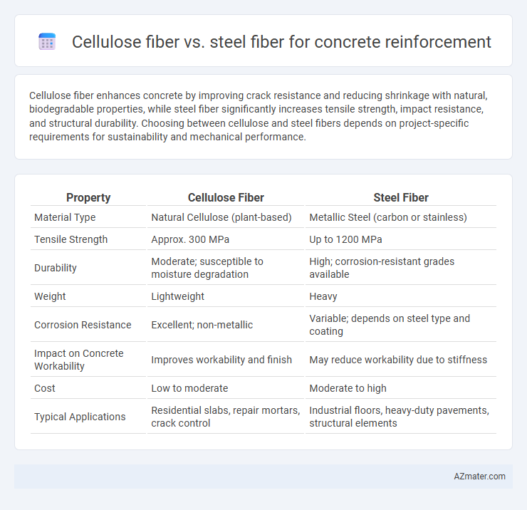 Cellulose fiber vs. steel fiber for concrete reinforcement - What is The Difference?