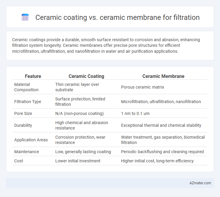 Ceramic coating vs. ceramic membrane for filtration - What is The Difference?