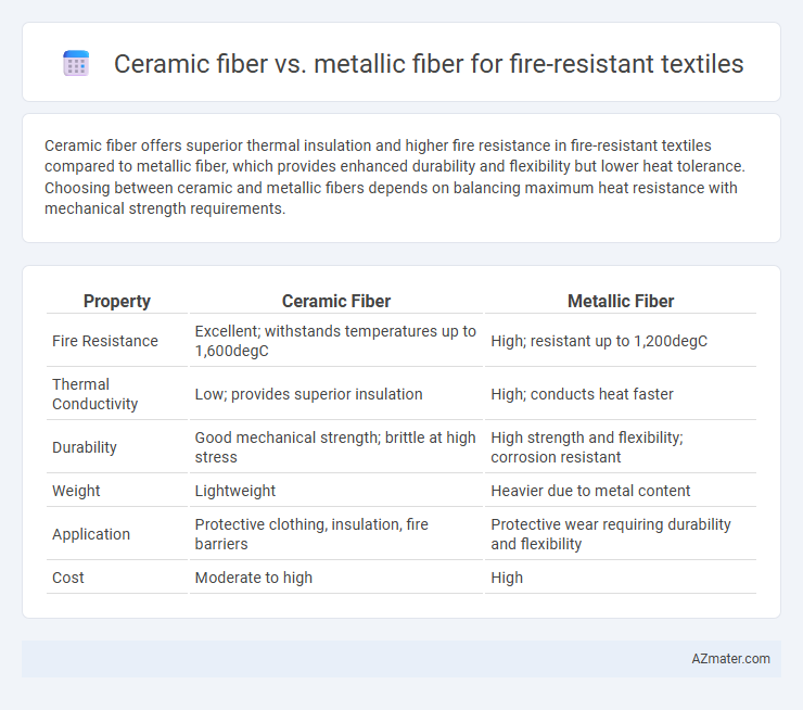 Ceramic fiber vs. metallic fiber for fire-resistant textiles - What is The Difference?