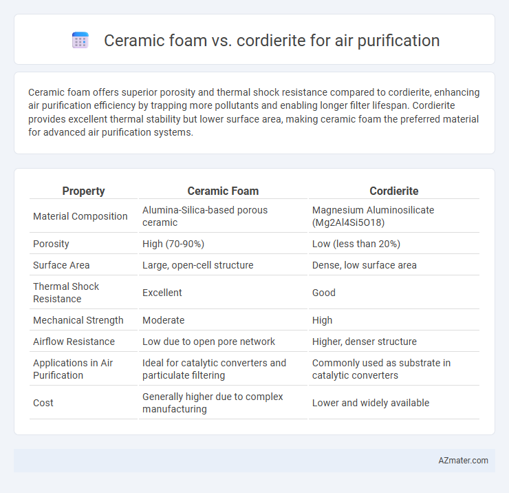 Ceramic foam vs. cordierite for air purification - What is The Difference?