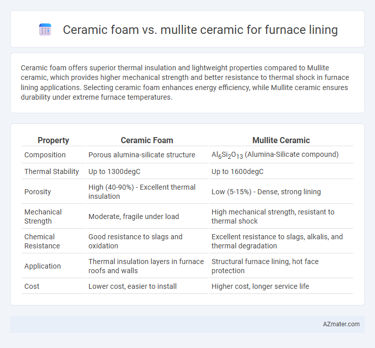 Ceramic foam vs. mullite ceramic for furnace lining - What is The Difference?