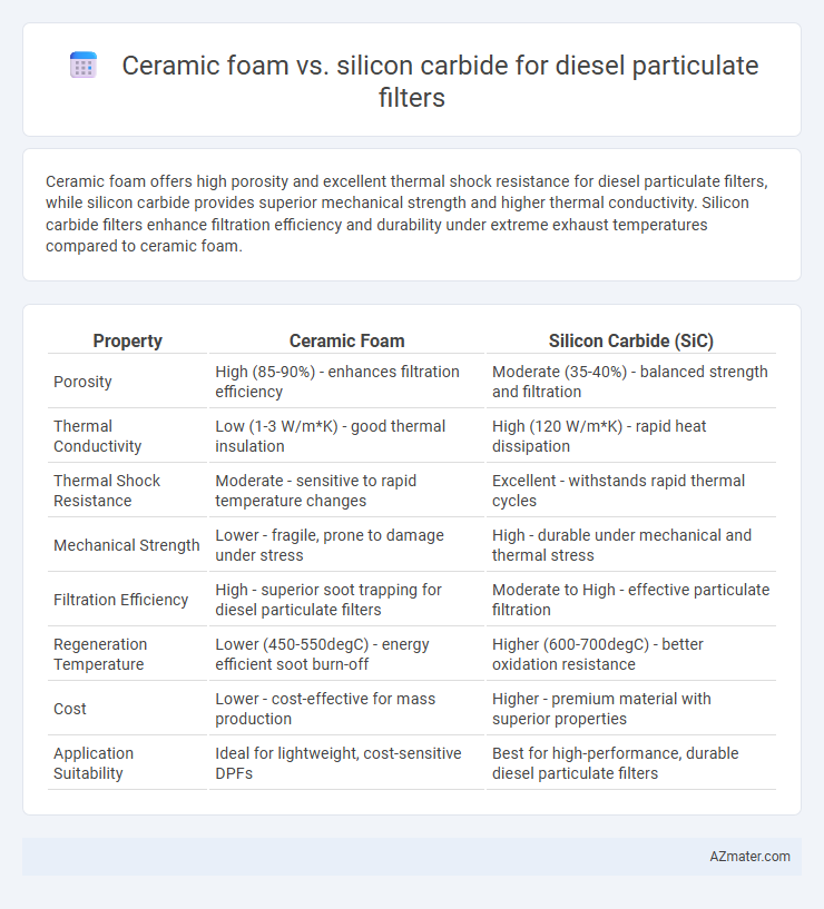 Ceramic foam vs. silicon carbide for diesel particulate filters - What is The Difference?