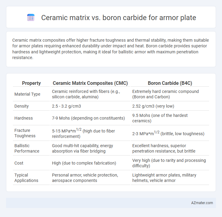Ceramic matrix vs. boron carbide for armor plate - What is The Difference?