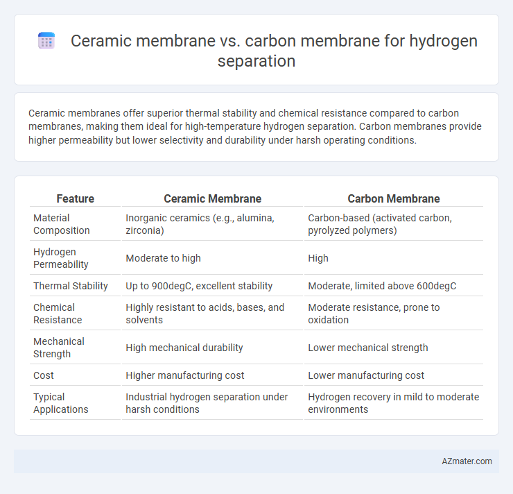 Ceramic membrane vs. carbon membrane for hydrogen separation - What is The Difference?