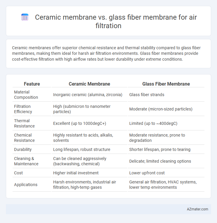 Ceramic membrane vs. glass fiber membrane for air filtration - What is The Difference?