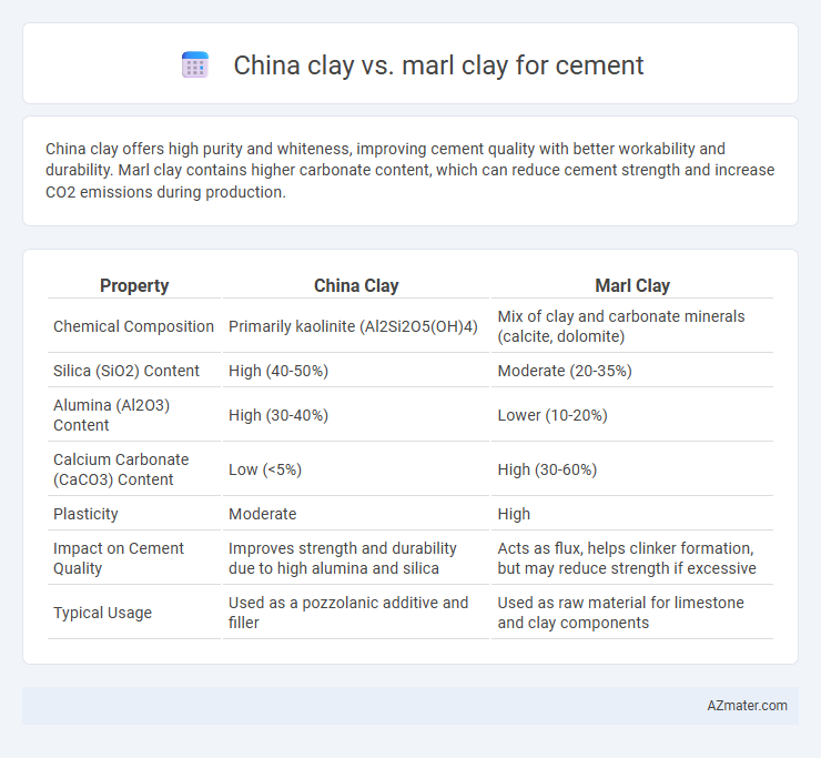China clay vs. marl clay for cement - What is The Difference?