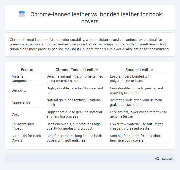 Chrome-tanned leather vs. bonded leather for book covers - What is The Difference?