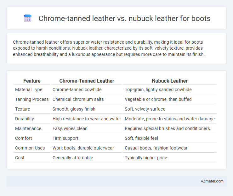 Chrome-tanned leather vs. nubuck leather for boots - What is The Difference?