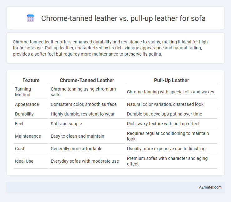 Chrome-tanned leather vs. pull-up leather for sofa - What is The Difference?