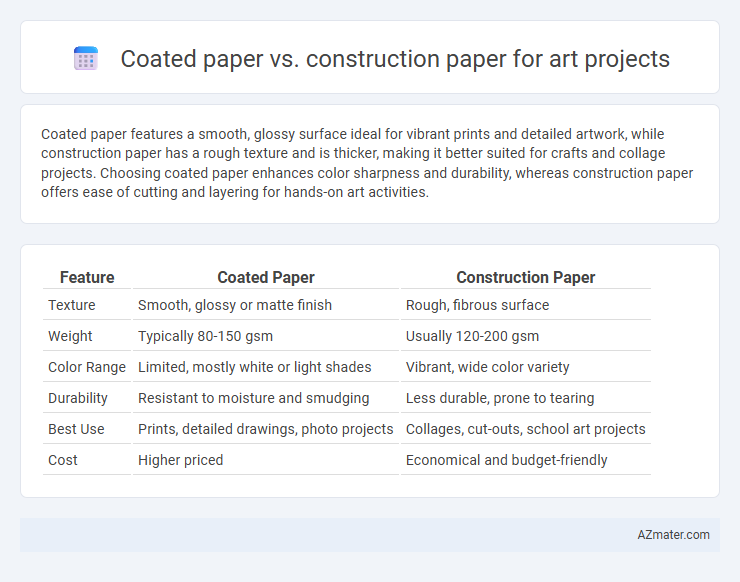 Coated paper vs. construction paper for art projects - What is The Difference?
