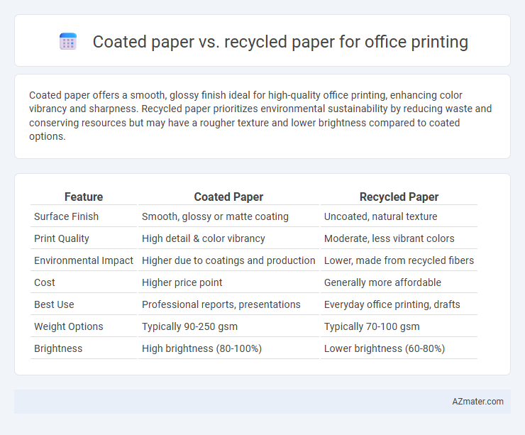 Coated paper vs. recycled paper for office printing - What is The Difference?