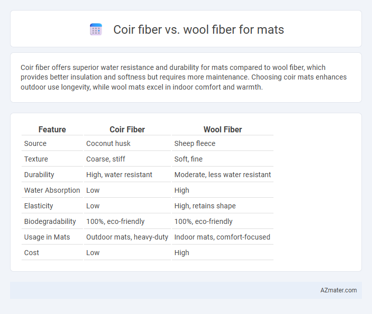Coir fiber vs. wool fiber for mats - What is The Difference?
