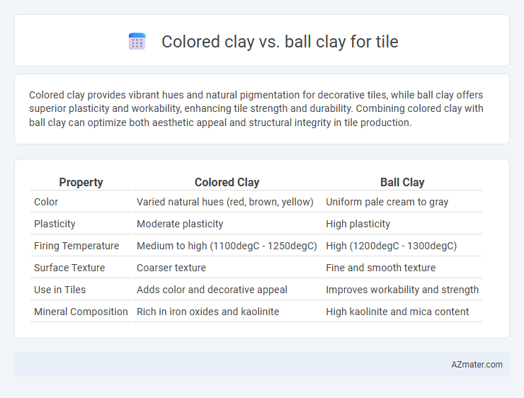 Colored clay vs. ball clay for tile - What is The Difference?