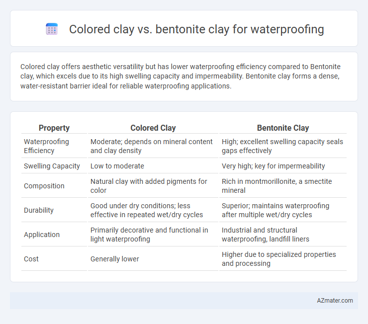 Colored clay vs. bentonite clay for waterproofing - What is The Difference?